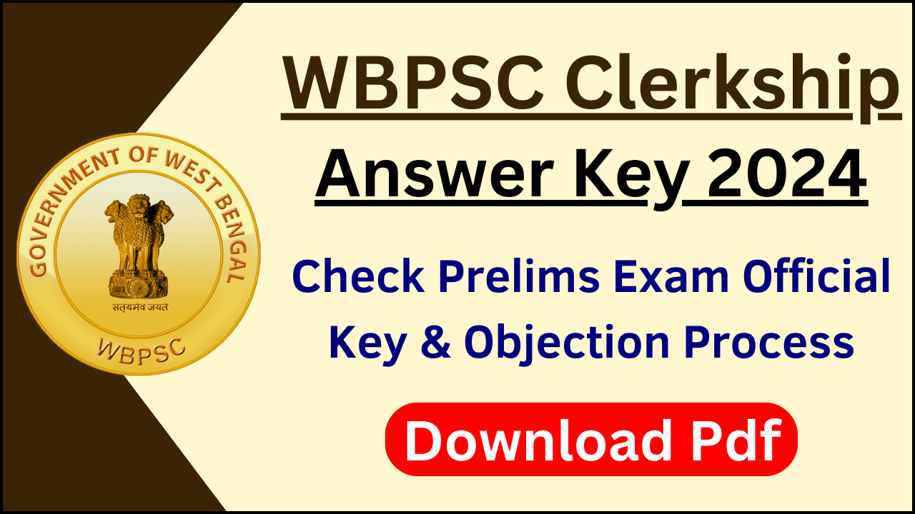 WBPSC Clerkship Answer Key