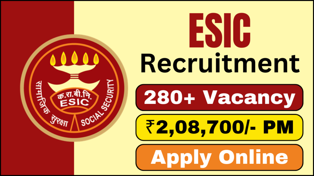 ESIC Recruitment 2024, 287 Assistant Professor Vacancies Across Medical Specialties